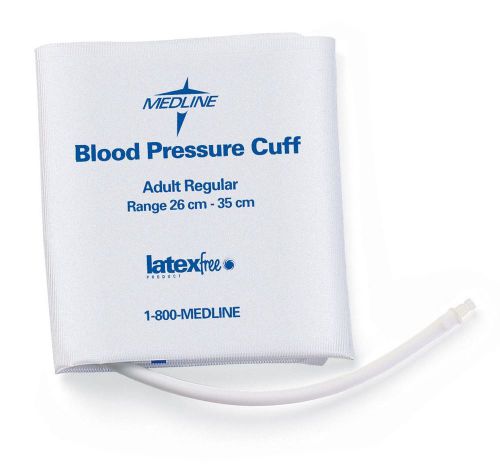 5 Pack Medline Adult Vinyl Double Tube Blood Pressure Cuffs w/ Screw Connectors