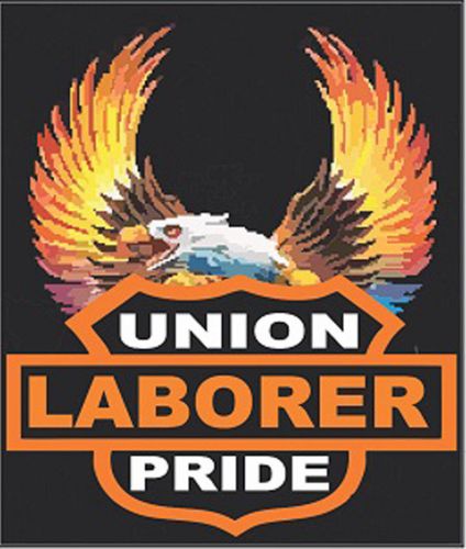 HARD HAT STICKERS, LUNCH BOX STICKERS, UNION LABORER CL-11