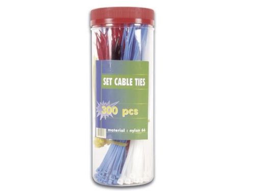 Velleman K/TF300 300 pc CABLE TIES IN PLASTIC CAN