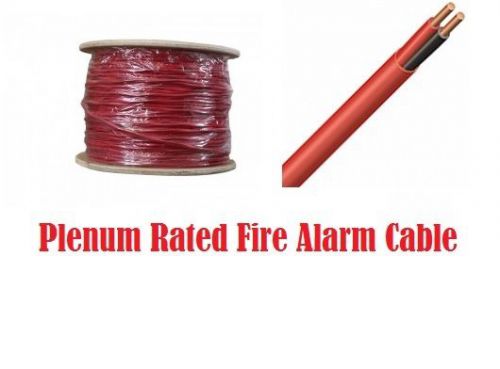 500ft plenum 16 awg 2c solid fire alarm cable tappan fplp red cmp 16/2c for sale