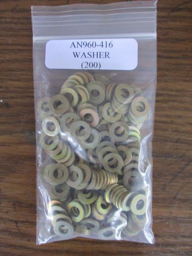 AN960-416 Plated Steel Washer - Lot of 200 pieces