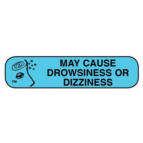 Apothecary May Cause Drowsiness/Dizziness Labels, 1000ct 025715402154A435