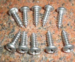drill screw, 1/2&#034; long, stainless,lot of 10,1011x10
