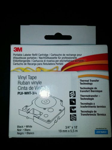 3M Portable Labeler Refill Cartridge PLV-WHT-3/4 3/4&#034; x 18&#039; (19mm x 5,5m)