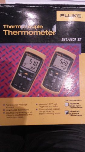 Fluke 52 II Digital Dual Input Thermometer Meters Tester