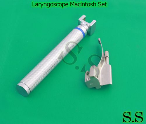 Laryngoscope Macintosh Set (1 handle AA, 1 Mac Blades)