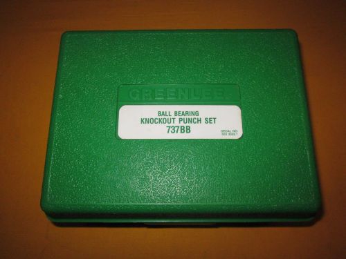 GREENLEE NO 737BB KNOCKOUT PUNCH SET FOR 1-1/2&#034; &amp; 2&#034; CONDUIT