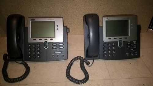 LOT of 2 - MULTIPLE AVAILABLE - CISCO IP Phone 7941G Series POE VOIP UC
