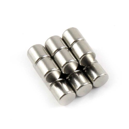 50pcs Fridge aimant Neodym Neodymium Magnets N35 6x9mm Cylinder 7/32&#034; x 11/32&#034;