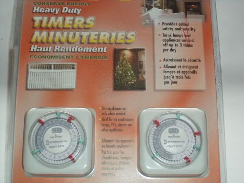 Intermatic TN311 15 Amp Heavy Duty Grounded Timer 2-Pack