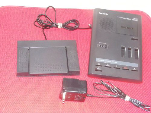 OLYMPUS PEARLCORDER MICROCASSETTE TRANSCRIBER T1000 W/FOOT PEDAL**FREE SHIP