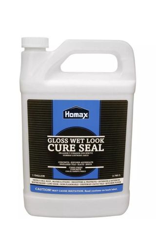 Homax Gloss Wet Look Cure Seal - Provides high-gloss sheen to porous surfaces