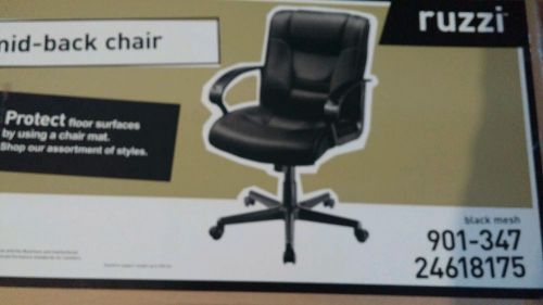 Ruzzi Mid-Back Mesh Chair, Black    # 901347