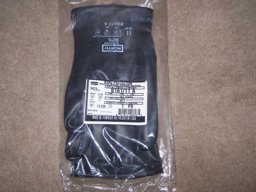 North By Honeywell Butyl Chemical Resistant Rubber Glove Size 2XL B161/11