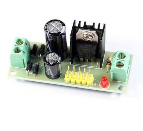L7805 LM7805 three-terminal voltage regulator module, 5V regulated power supply