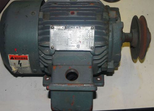 Siemens Standard TEFC Induction Motor RGZ 2HP, 3460RPM, 3Ph 230/460V