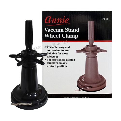 Annie Vaccum Stand Wheel Clamp Mannequin Head Holder Table Stand #4832