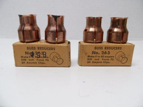 Buss Fuse Reducers - 60 Amp to 30 Amp, 250 Volt #263 2 Pairs, 4 Total