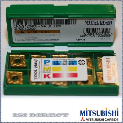 CNMG 432 MA UE6020 MITSUBISHI *** 10 INSERTS *** FACTORY PACK ***