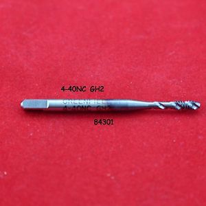 4-40nc greenfield 2 flute modified bottoming spiral tap chamfer ticn gh3 #84301 for sale