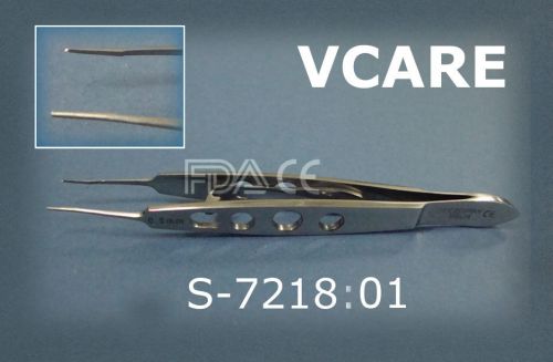 Castroviejo Suture Tying &amp; Corneal Forceps 0.5 mm with Lock FDA &amp; CE