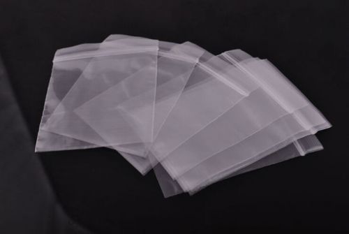 100Pcs 6cmx8cm ZIPLOCK Bags 4MIL RESEALABLE Clear Plastic Small Bags #684