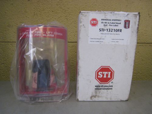 New STI STI-13210FR Universal Stopper Fire Alarm Pull Station Guard Cover