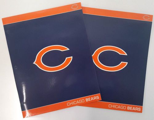 Chicago Bears Two-Pocket Portfolio, High Gloss, 2 PACK