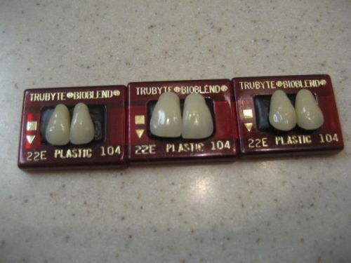 Dentsply Trubyte Bioblend Upper Anterior Mould 22E/104 Dental Teeth