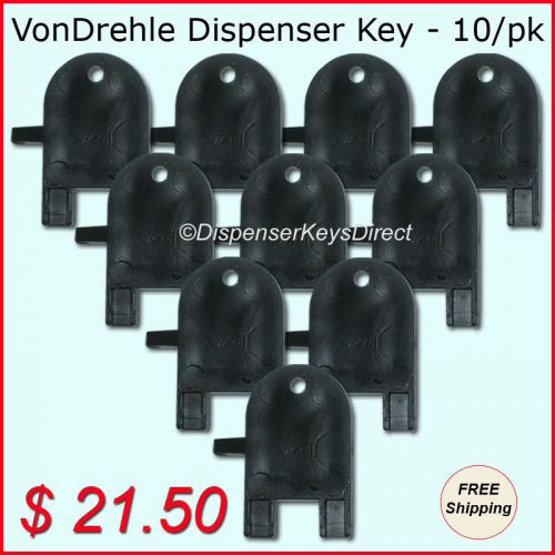 Vondrehle dispenser key for paper towel &amp; toilet tissue dispensers - (10/pk.) for sale