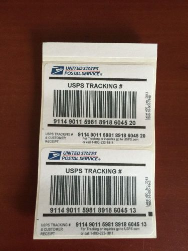 100 USPS Tracking Labels