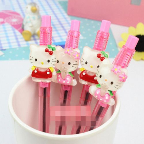 New Cute Kawaii Hellokitty Push Ball Point Pen Stationery AA3031