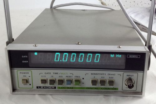 Leader LDC822 - Leader Electronics Inc. - DIGITAL COUNTER 80 MHZ &#034;AS IS&#034;