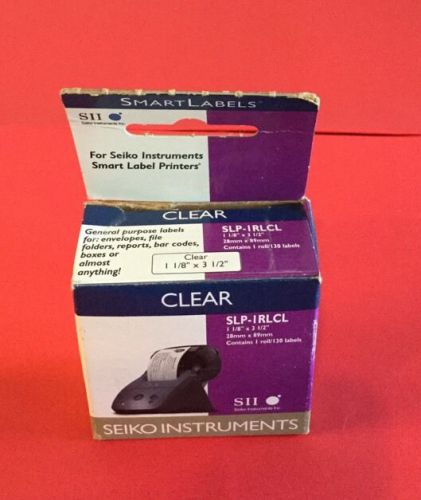 Smartlabels SLP-IRLCL Clear Labels for Seiko Instruments Printers