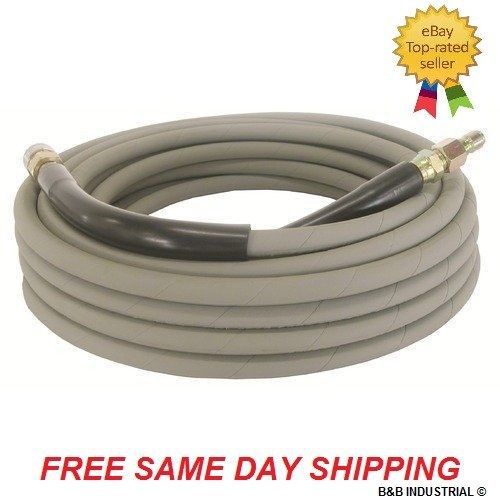 Non-Marking Pressure Washer Hose - 4000 PSI, 50 ft Length W/ Ends - Gray - 50&#039;