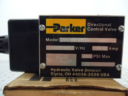 Parker d3w1bnycf  hydraulic control valve for sale