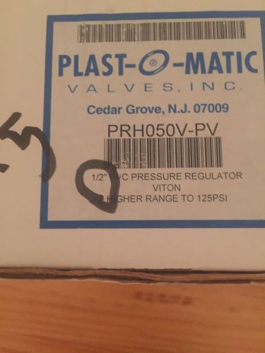 Plast-o-matic prh050v-pv, pvc pressure regulator, 1/2&#034;, 125 psi for sale