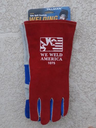 Tillman 1075 Large Stick Welding Gloves We Weld America Premium Cowhide