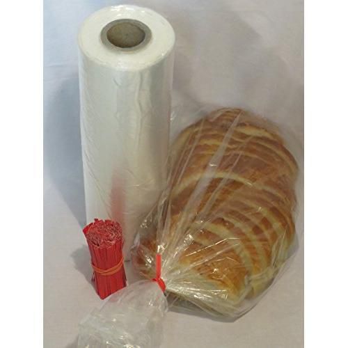 SANROSE Plastic bread and Grocery Clear Bag on Roll 12x20 1 Roll/cs appx. 350
