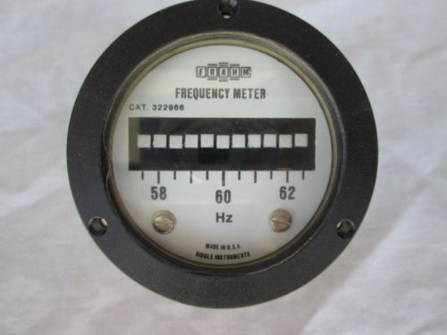 BIDDLE FRAHM FREQUENCY METER