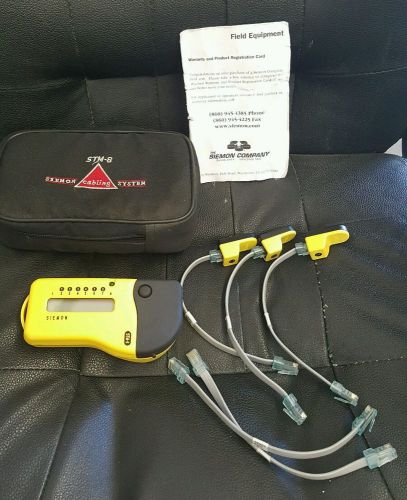 Siemon Cabling System STM-8 Cable Tester w/ Case WORKS GREAT BUNDLE &amp; No Reserve