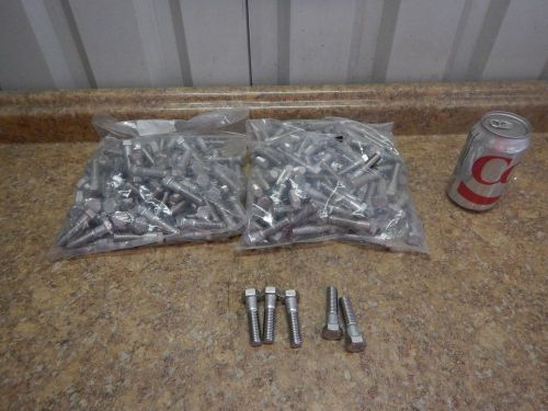 200 NEW 1/2-13 x 2&#034; Long Bolts Stainless Steel Hex Head Bolt 316SS 316 SS NEW