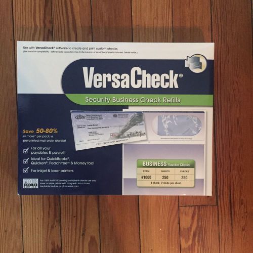 VersaCheck Security Business Check Refill