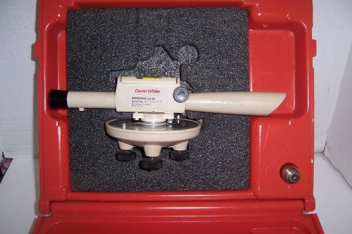 David White Meridian L6-20 Survey Sight Level Scope 22X with Red Case