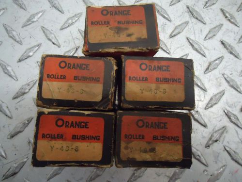 Lot of 5 orange roller bushings y-48-s for sale