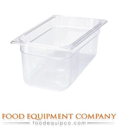 Rubbermaid FG118P00CLR Plastic Food Pan Cold Food Pan 1/3 size 5-3/8 qt. -...