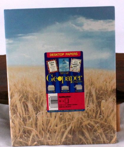 Geo Wheatfield decorative Computer Stationary Paper 25 sheets bbb058