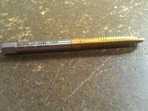 10-24 gh3 high speed steel 2 flute tin coated spiral point plug tap for sale