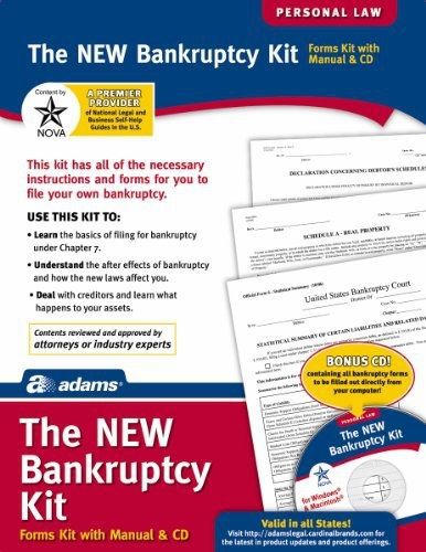 Adams Bankruptcy Kit, 8.88 x 11.69 Inch, White (PK212)