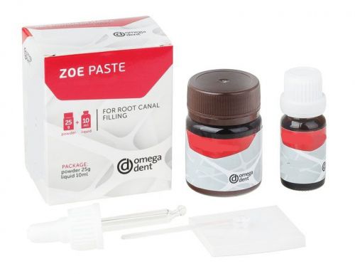 Dental zinc oxide eugenol paste for root canal filling (25g + 10ml) ZOE